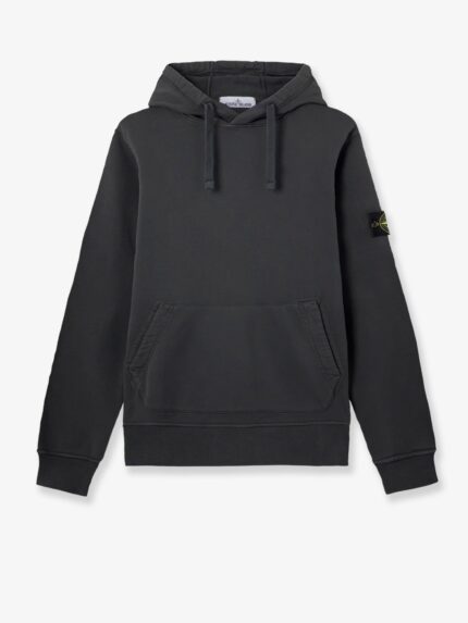 Stone Island Cotton Sweatshirt With Side Logo Patch