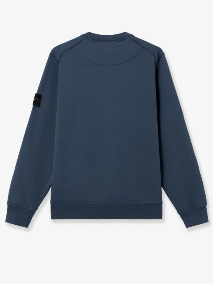 Stone Island Cotton Sweatshirt With Side Logo Patch
