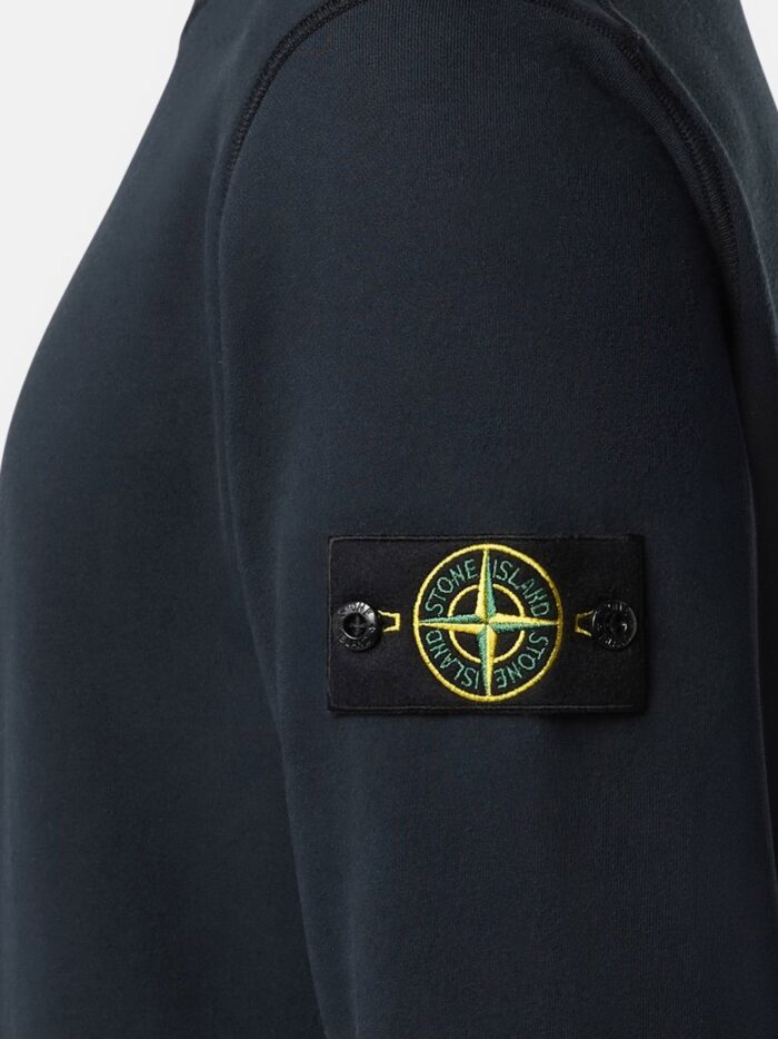 Stone Island Cotton Sweatshirt With Side Logo Patch