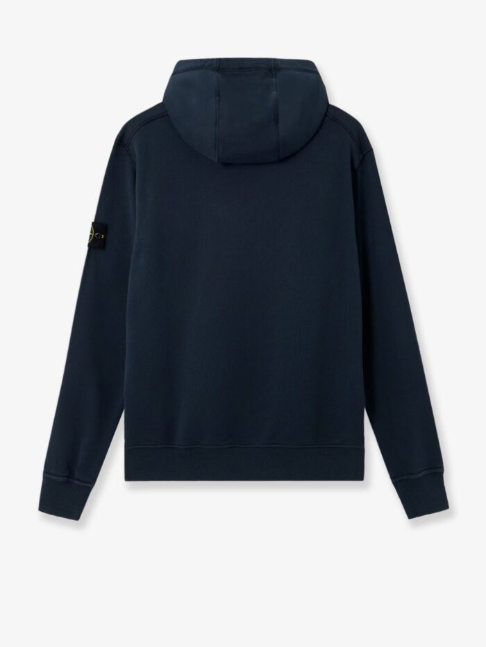 Stone Island Cotton Sweatshirt With Side Logo Patch