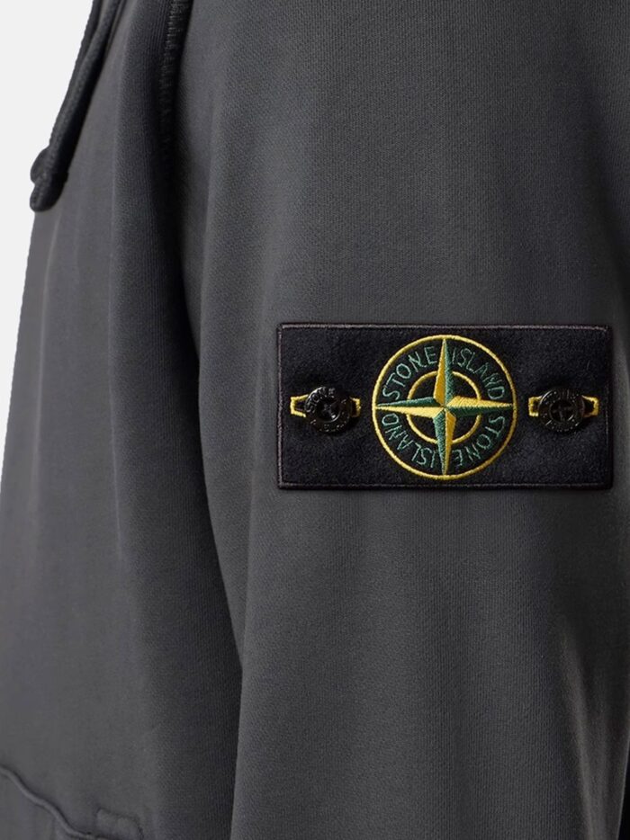 Stone Island Cotton Sweatshirt With Side Logo Patch