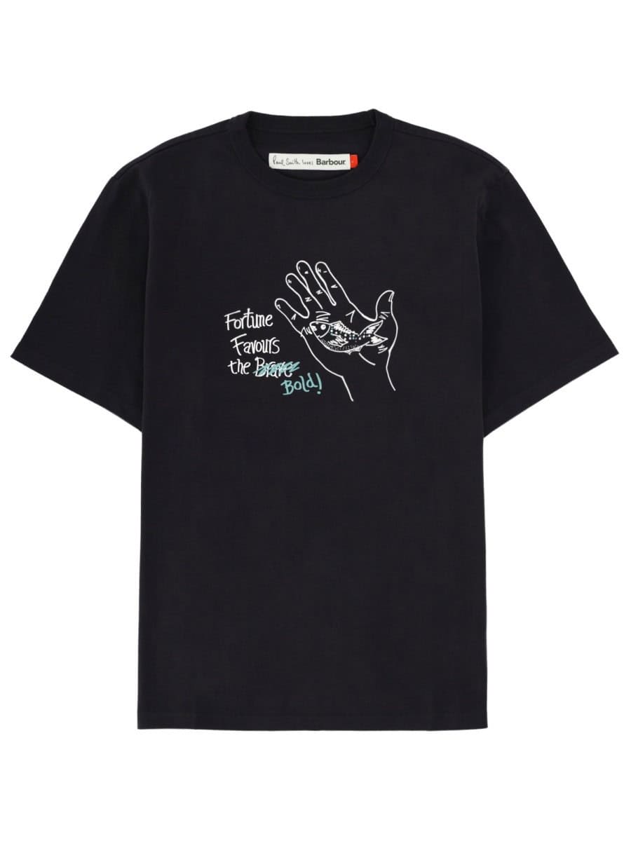 COTTON T-SHIRT "PAUL SMITH X BARBOUR"