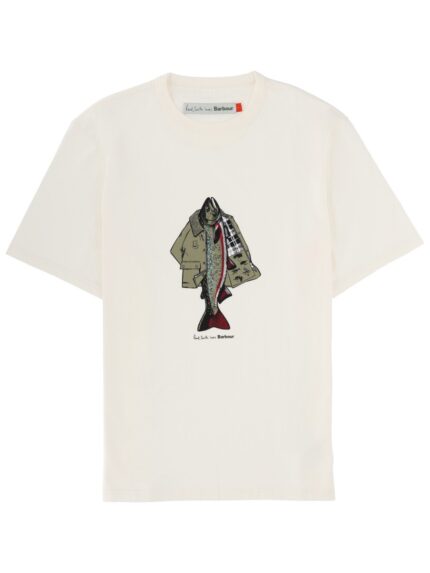 COTTON T-SHIRT "PAUL SMITH X BARBOUR"