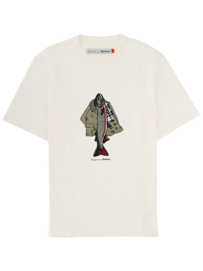 COTTON T-SHIRT "PAUL SMITH X BARBOUR"