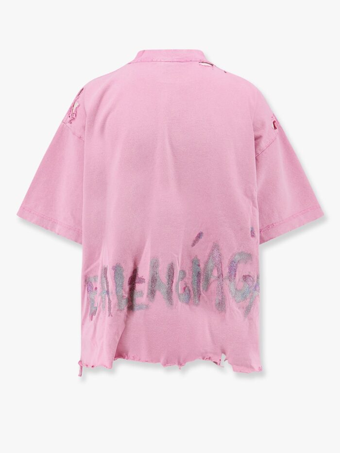 Cotton T-shirt With Balenciaga BB Classic Logo