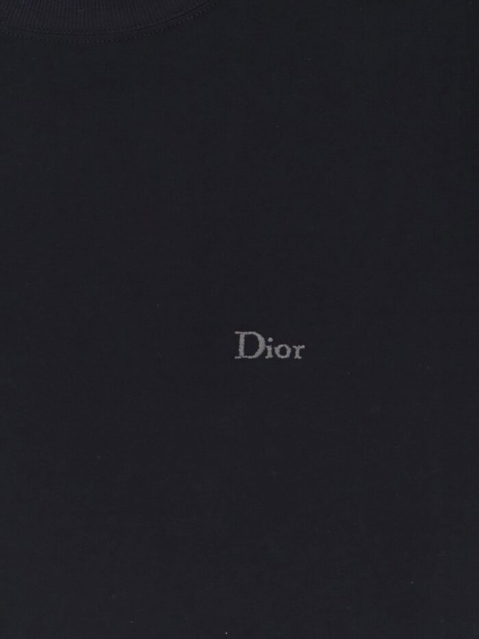 Cotton T-shirt With Dior Embroidery
