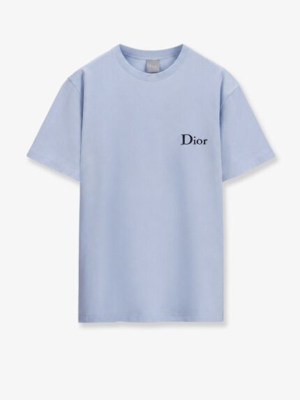 Cotton T-shirt With Dior Embroidery