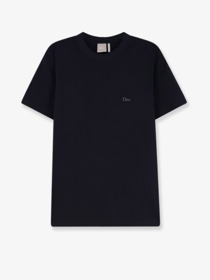 Cotton T-shirt With Dior Embroidery