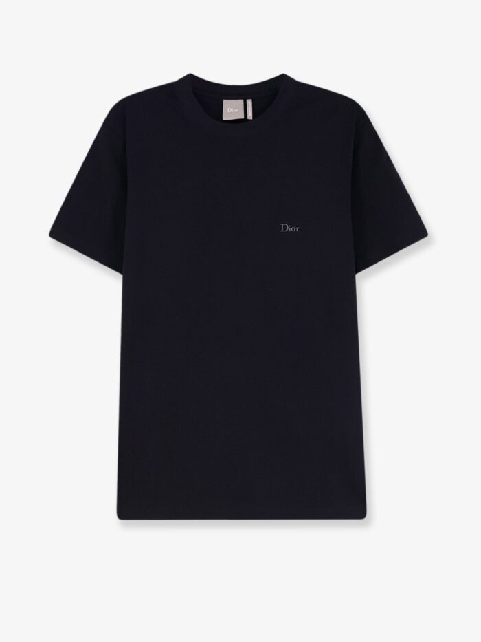 Cotton T-shirt With Dior Embroidery