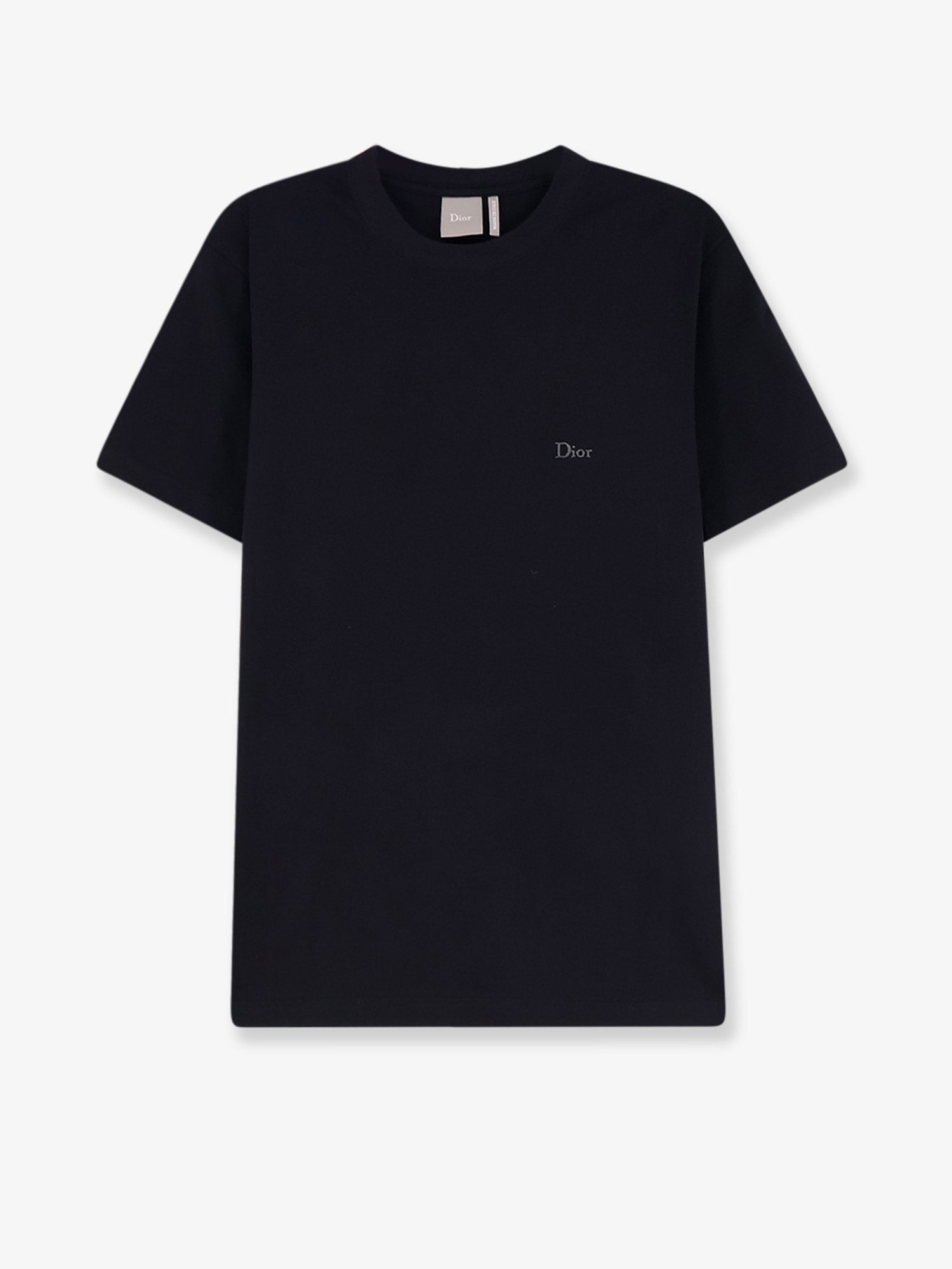 Cotton T-shirt With Dior Embroidery