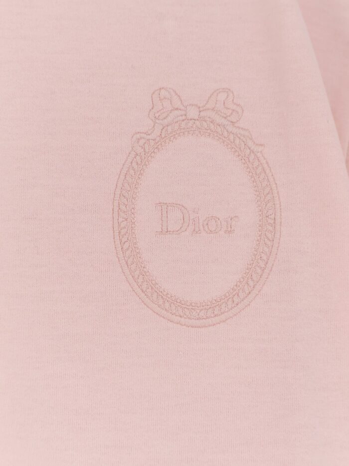 Cotton T-shirt With Dior Médallion Embroidery