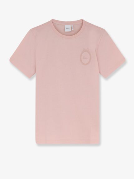 Cotton T-shirt With Dior Médallion Embroidery