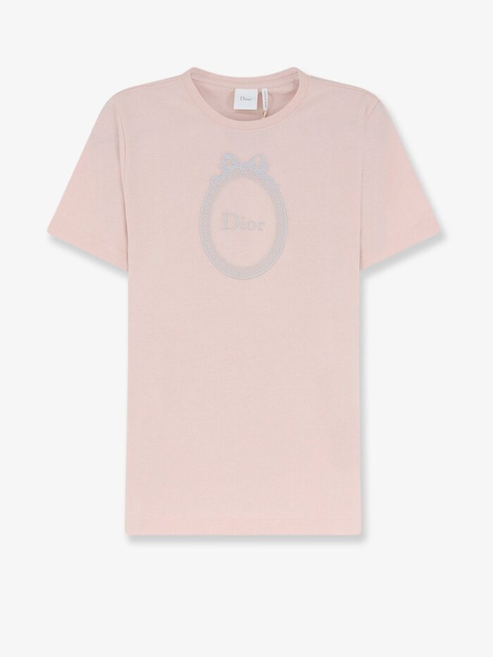 Cotton T-Shirt With Dior Médallion Embroidery
