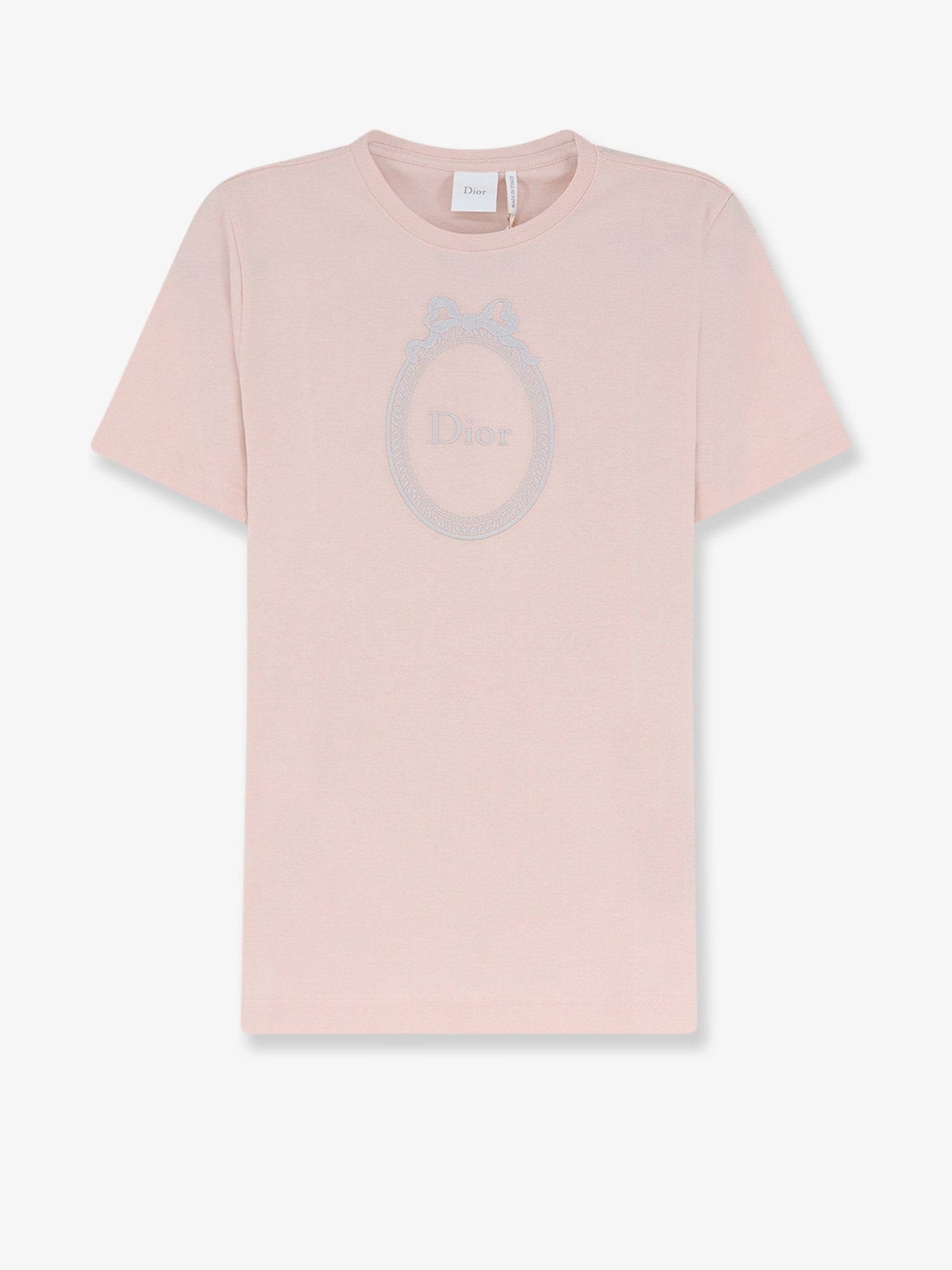 Cotton T-Shirt With Dior Médallion Embroidery