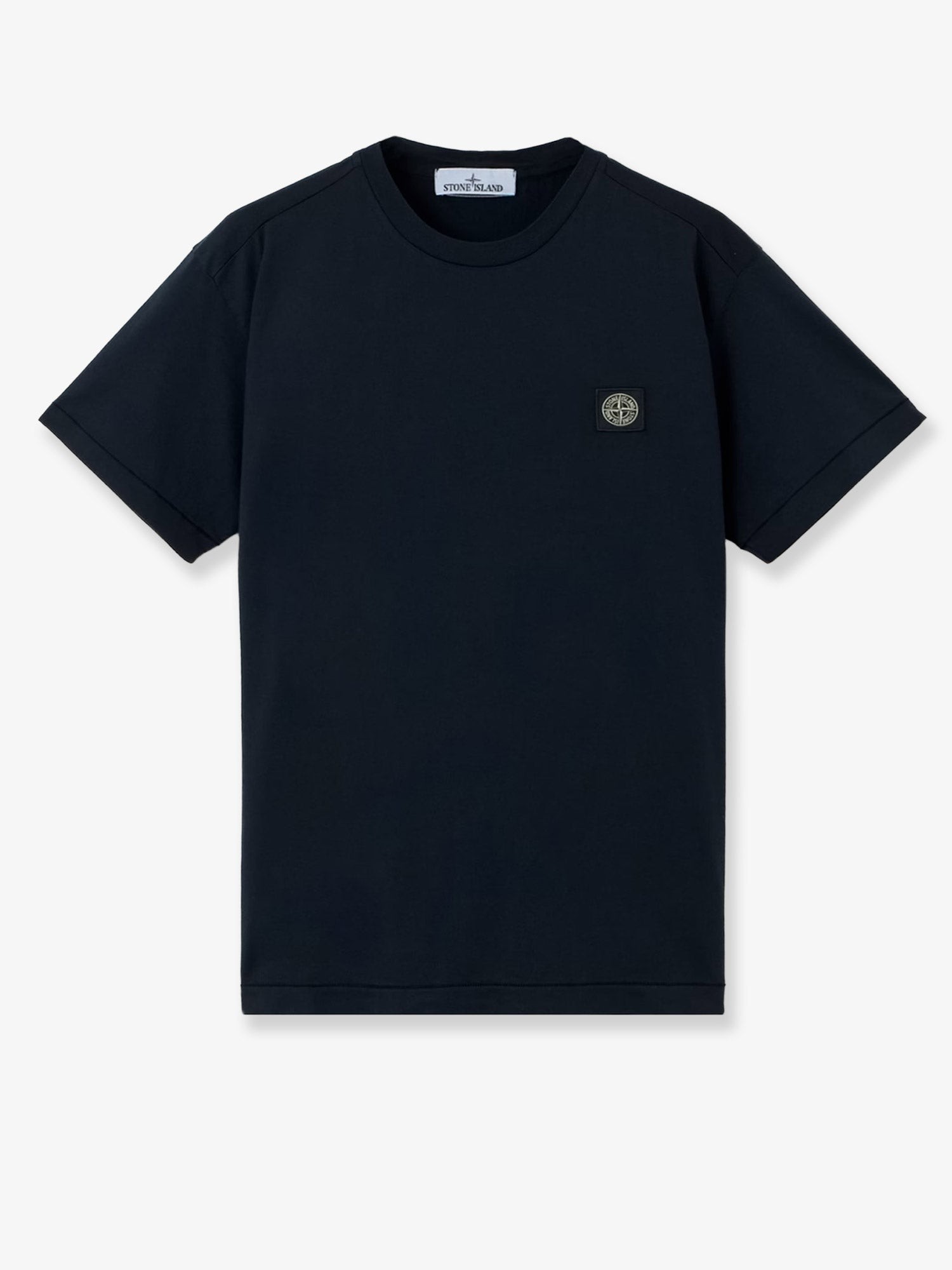 Stone Island Cotton T-shirt With Front Logo Patch