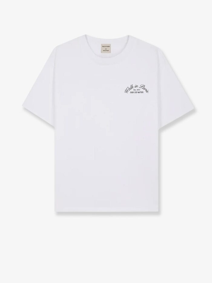 WALK IN PARIS Cotton T-shirt With Front Print