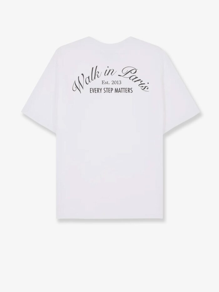 WALK IN PARIS Cotton T-shirt With Front Print