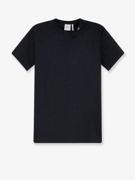 Dior Cotton T-Shirt With Grosgrain Bow Detail