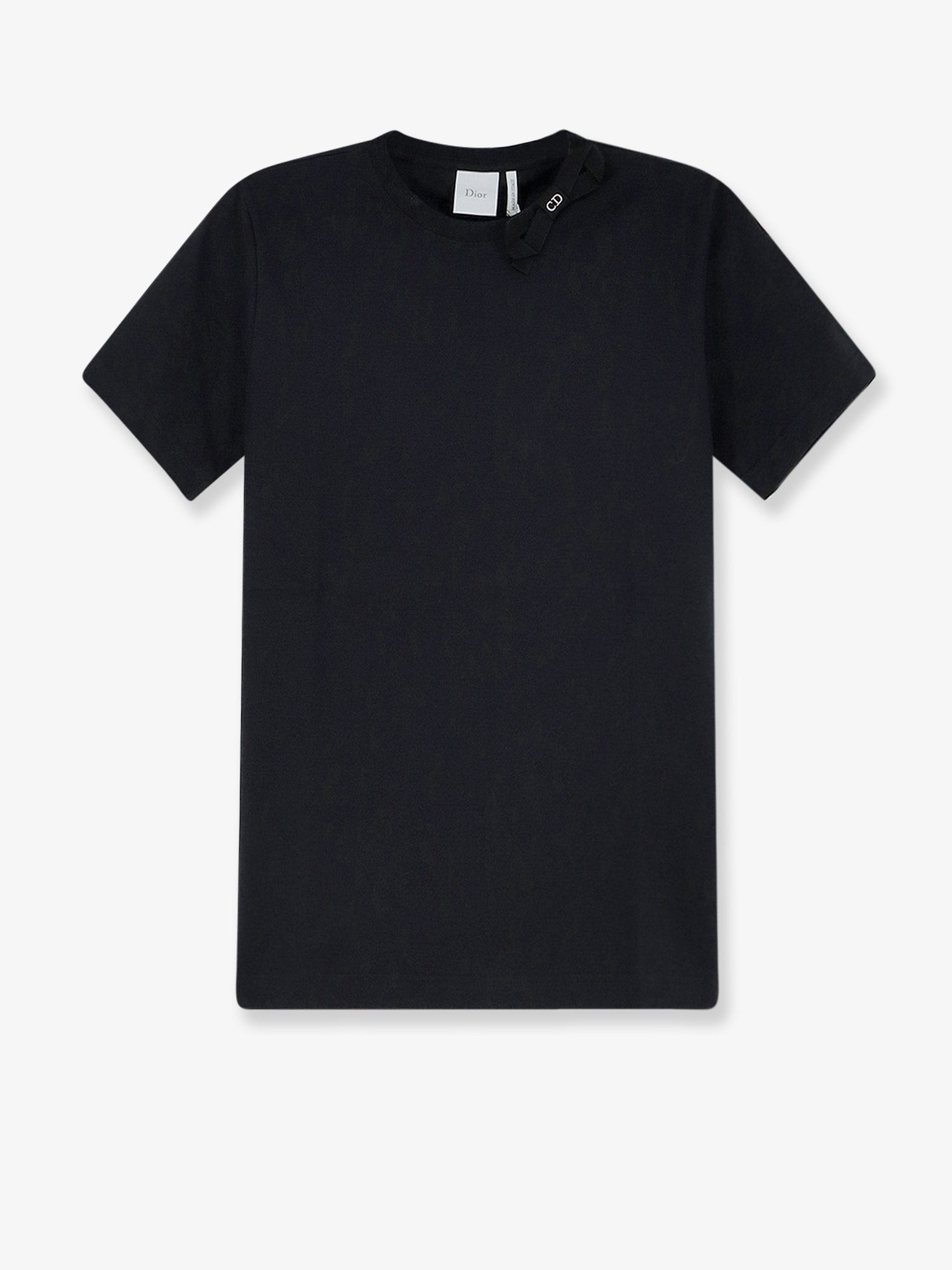 Dior Cotton T-Shirt With Grosgrain Bow Detail