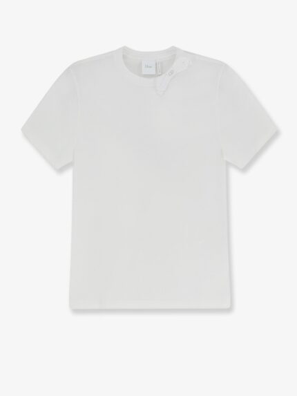 Dior Cotton T-shirt With Grosgrain Bow Detail
