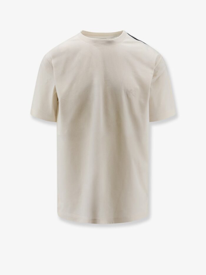 adidas y 3 cotton t shirt with iconic details ADIDAS Y-3 Cotton T-shirt With Iconic Details