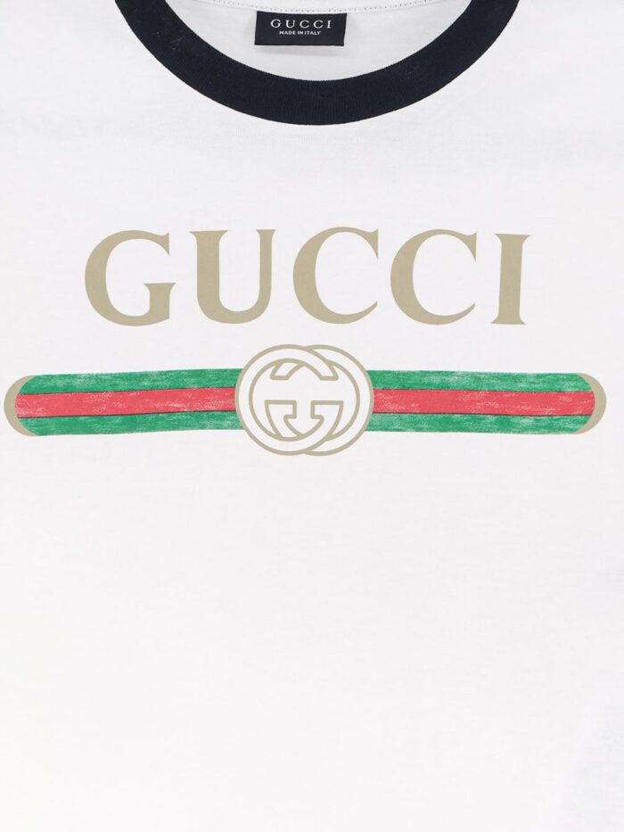 Gucci Cotton T-shirt With Iconic Print