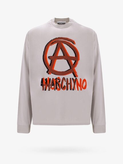Cotton T-shirt With Moschino Anarchy Logo