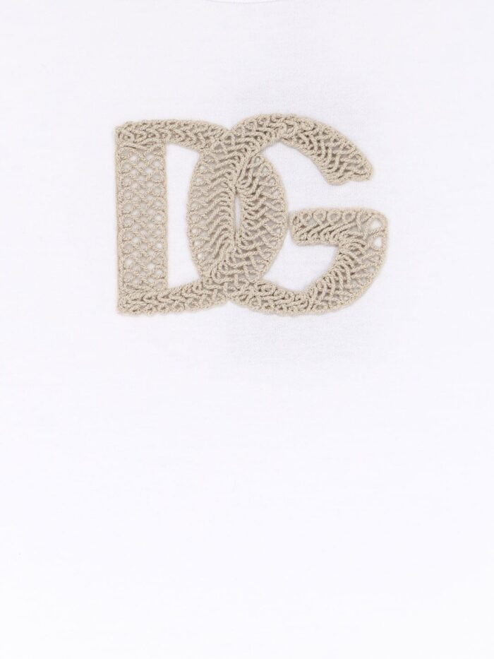Dolce & Gabbana Cotton T-shirt With Patch Logo On The Front