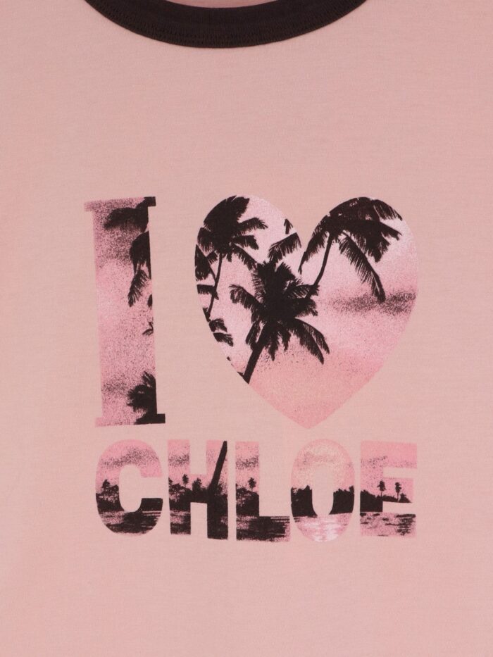 CHLOE' Cotton T-shirt With Print
