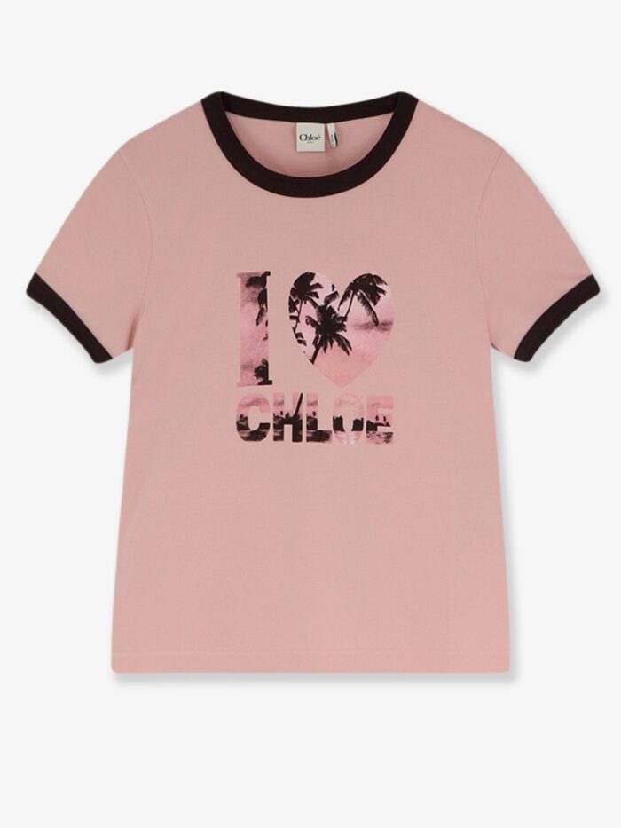 chloe' cotton t shirt with print CHLOE' Cotton T-shirt With Print