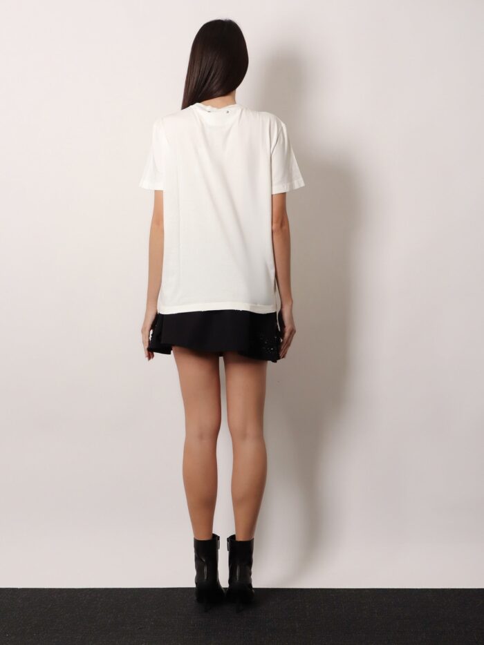 Golden Goose Deluxe Brand Cotton T-shirt With Rhinestones