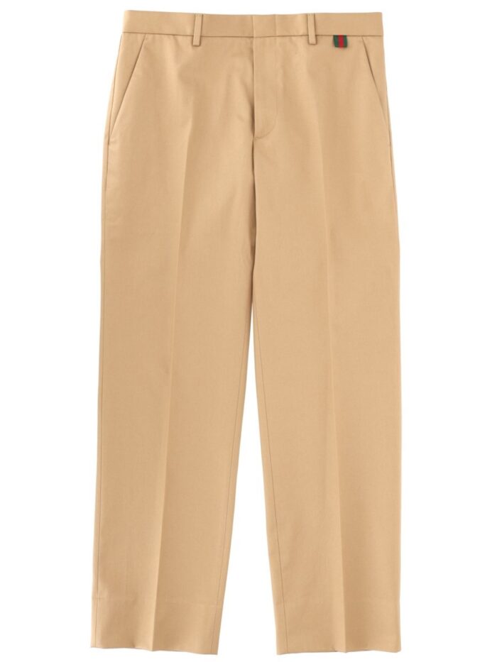 gucci cotton tailored pants Gucci COTTON TAILORED PANTS