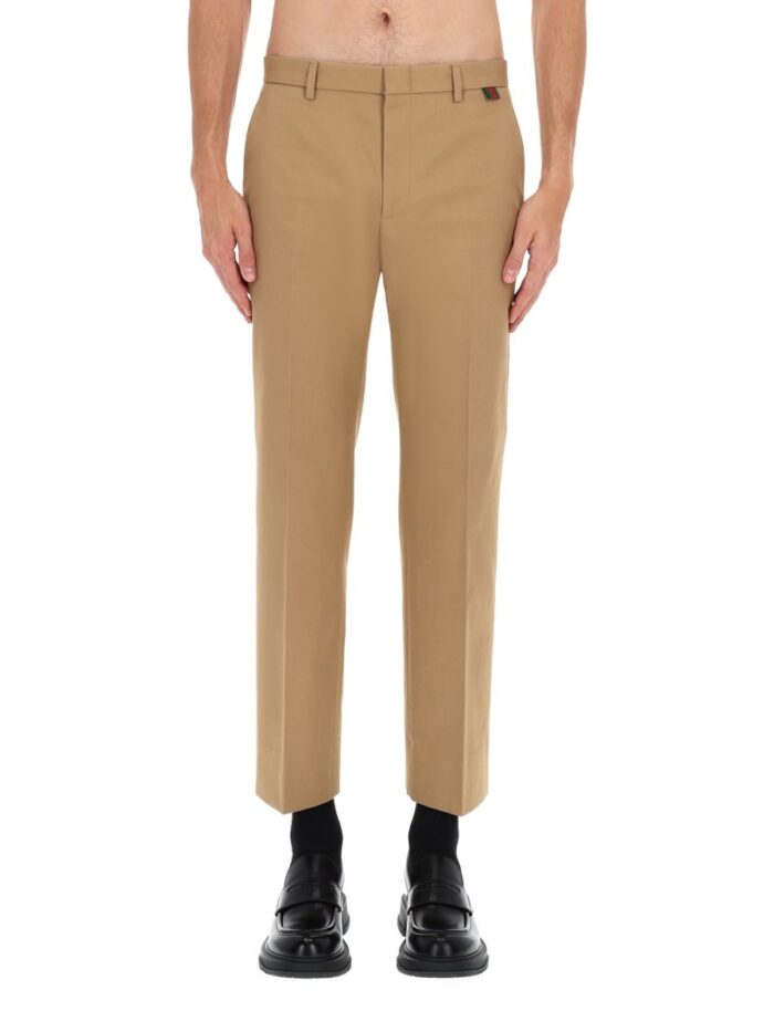 Gucci COTTON TAILORED PANTS
