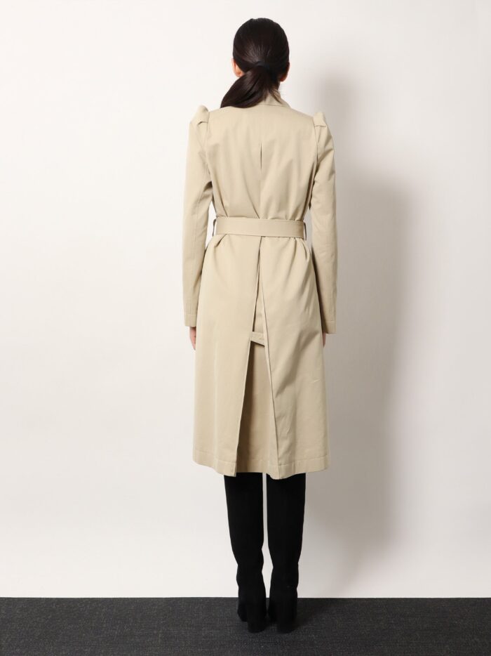 Alexander Mcqueen Cotton Trench With Puff Sleeves