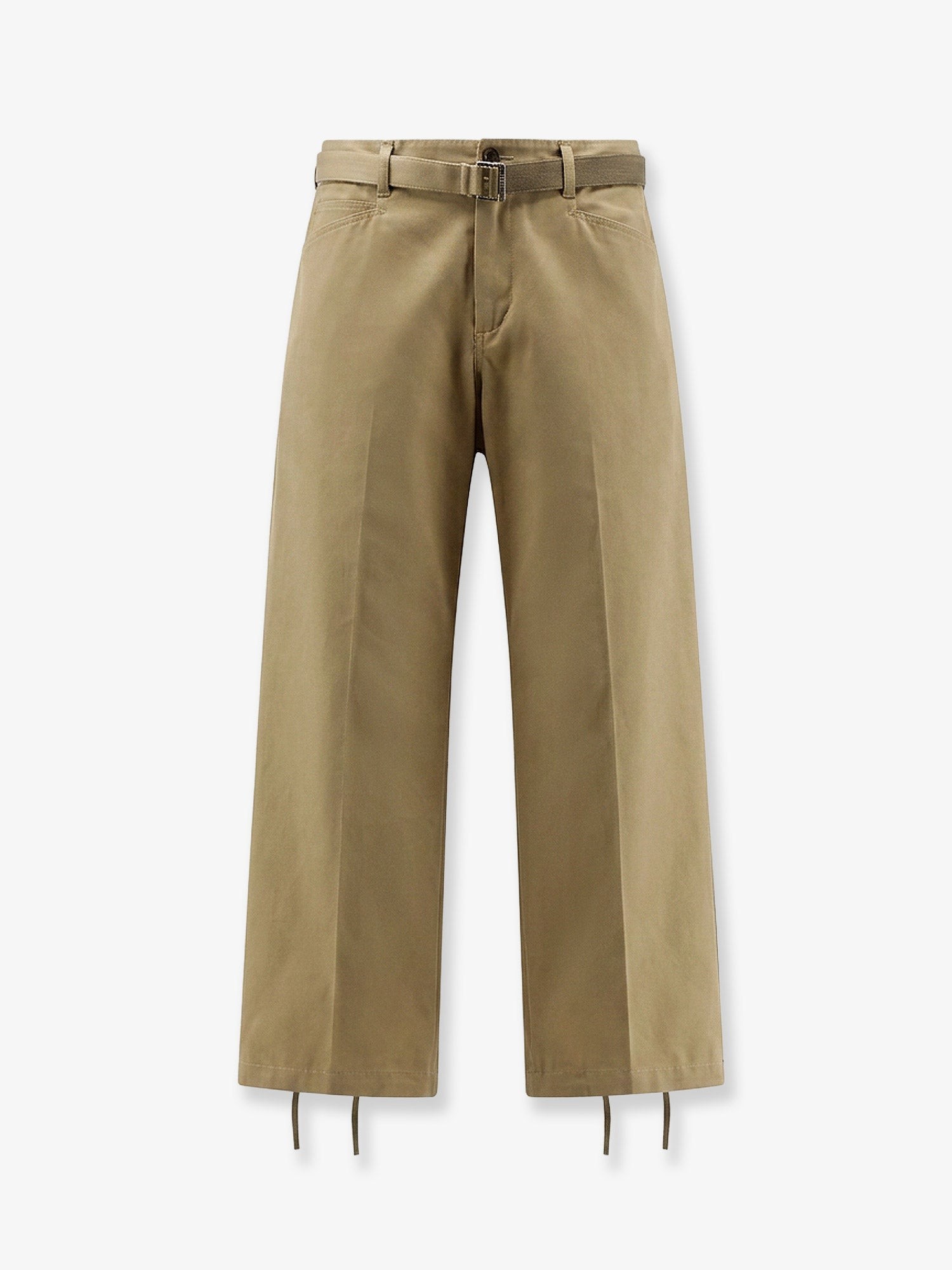SACAI Cotton Trousers With Belt