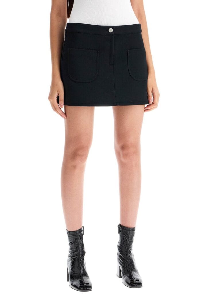 COURREGES 2-pocket Twill Mini Skirt