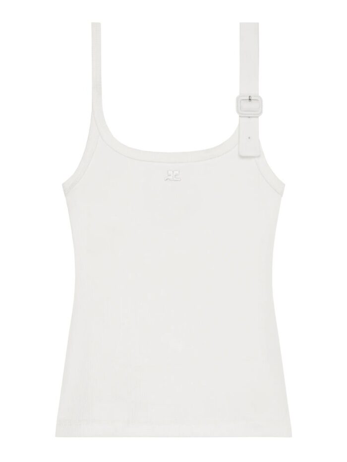 courreges "90's" tank top with buckle COURREGES "90'S" TANK TOP WITH BUCKLE