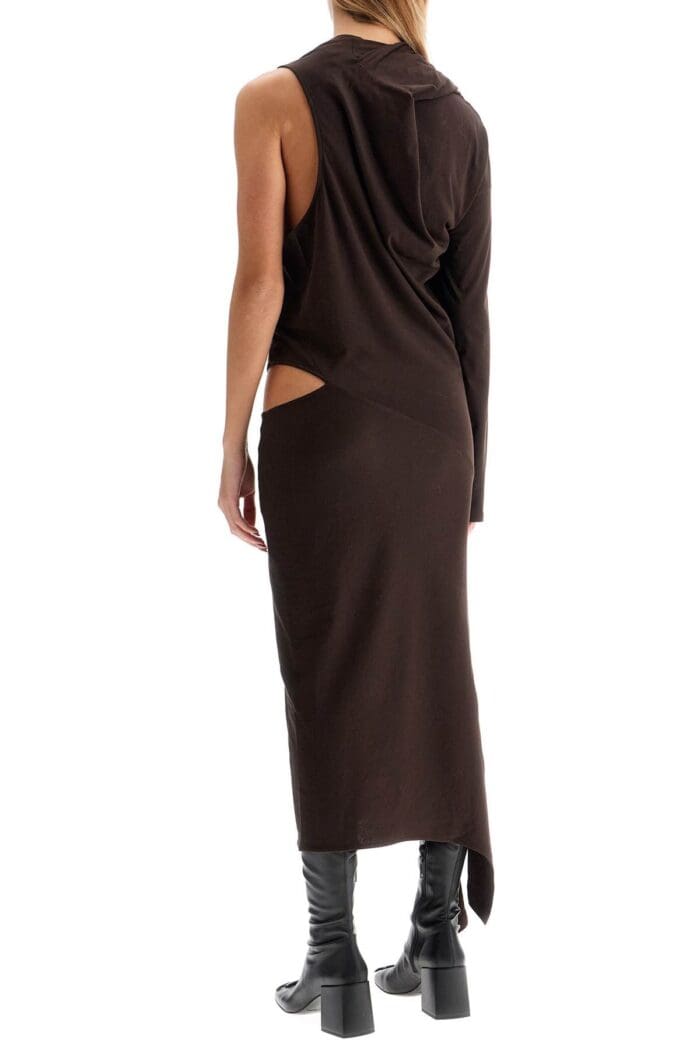 COURREGES Asymmetric Cotton Jersey Dress In 9