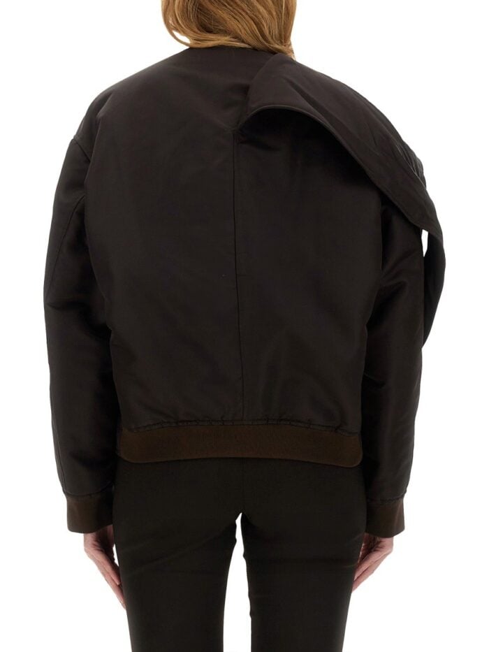 COURREGES BOW NECK BOMBER JACKET