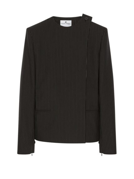 COURREGES "BUCKLE PINSTRIPES" JACKET