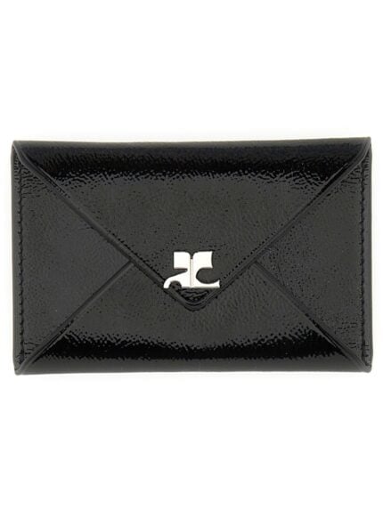COURREGES CARD HOLDER WITH LOGO