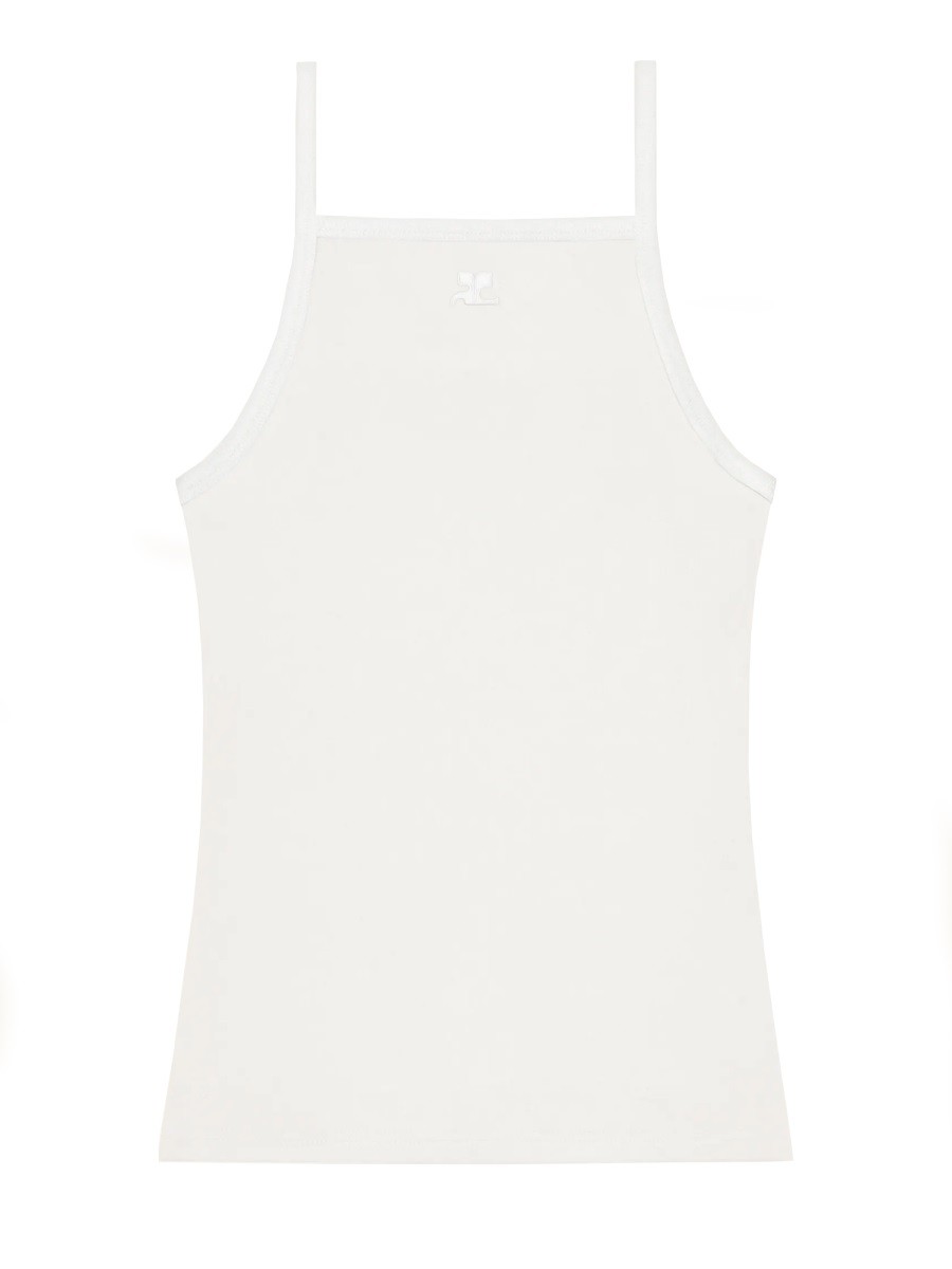 COURREGES CONTRASTING TANK TOP