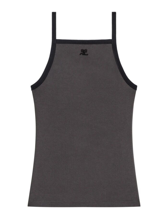 COURREGES CONTRASTING TANK TOP