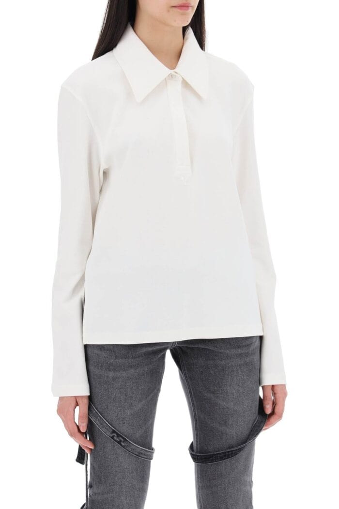 COURREGES Cotton Piqu Polo Shirt