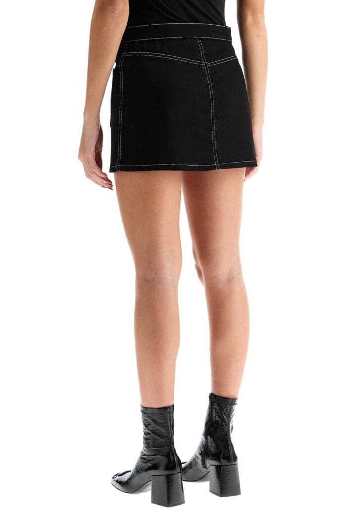 COURREGES Denim Mini Skirt