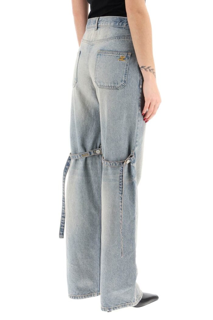 COURREGES "denim Sailor-style Baggy