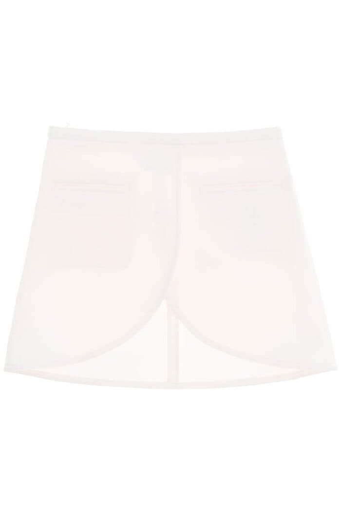 COURREGES Ellipse Twill Mini Skirt In