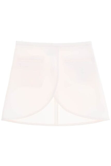 COURREGES Ellipse Twill Mini Skirt In