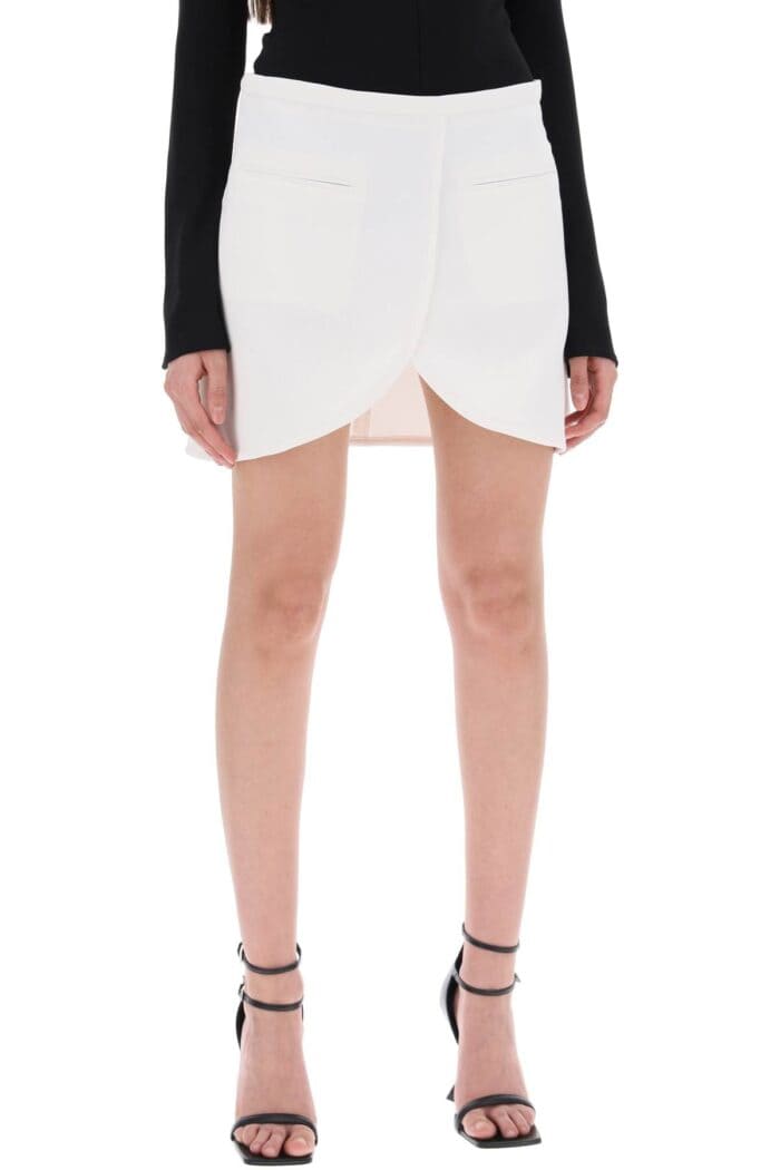 COURREGES Ellipse Twill Mini Skirt In