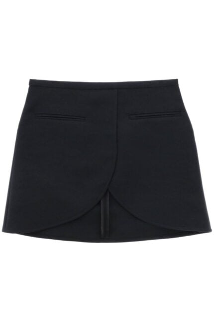 COURREGES Ellipse Twill Mini Skirt In